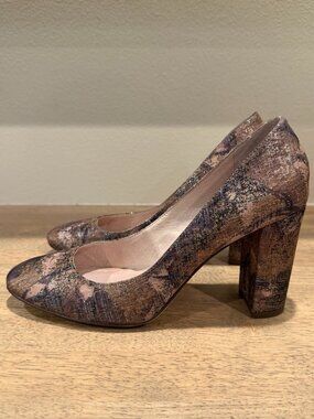 Louise et Cie Black & Tan Heels Size 8 | Block Heel Pumps